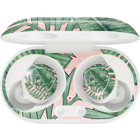 Spring Palm Leaves Galaxy Buds Plus Skin