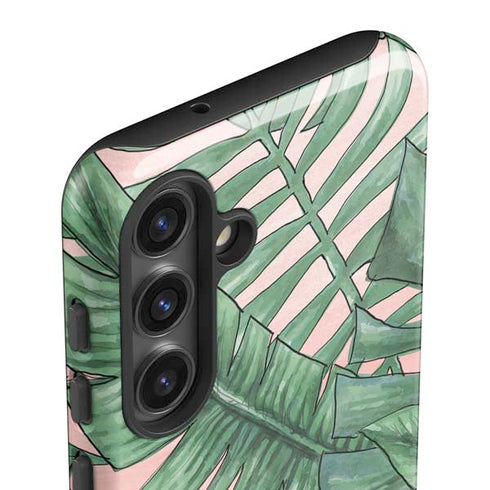Spring Palm Leaves Galaxy S25 Impact Case