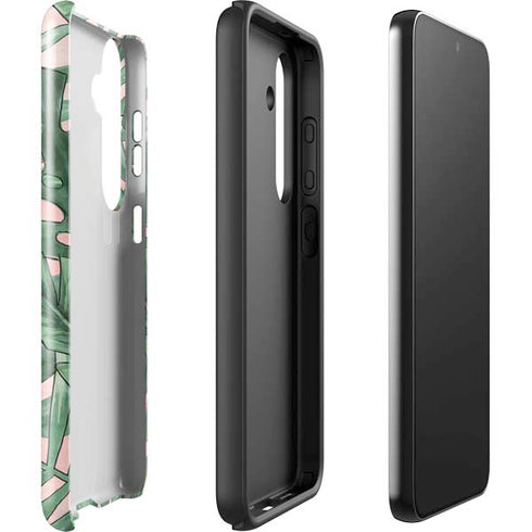 Spring Palm Leaves Galaxy S25 Plus Impact Case