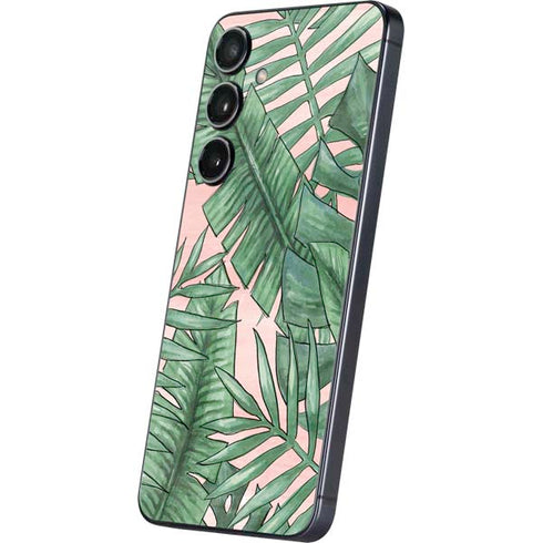 Spring Palm Leaves Galaxy S25 Plus Skin