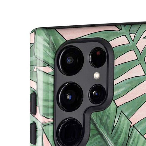 Spring Palm Leaves Galaxy S25 Ultra Impact Case