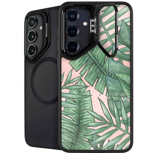Spring Palm Leaves Galaxy S26 Plus Kickstand Case