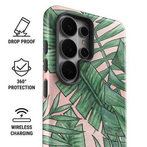 Spring Palm Leaves Galaxy S26 Ultra Impact Case