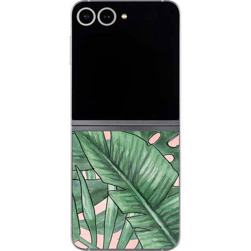 Spring Palm Leaves Galaxy Z Flip6 Skin