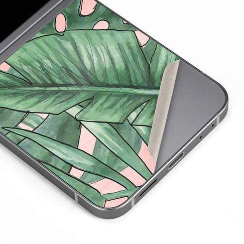 Spring Palm Leaves Galaxy Z Flip6 Skin