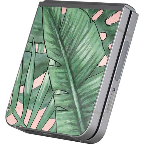 Spring Palm Leaves Galaxy Z Flip6 Skin