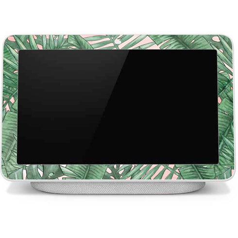 Spring Palm Leaves Google Home Hub Skin