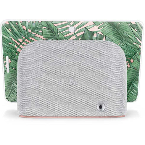 Spring Palm Leaves Google Home Hub Skin