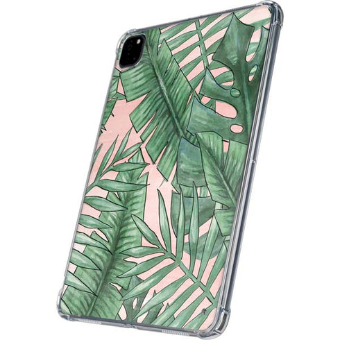 Spring Palm Leaves iPad Pro 11in (2024) Clear Case