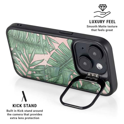 Spring Palm Leaves iPhone 13 Kickstand Case