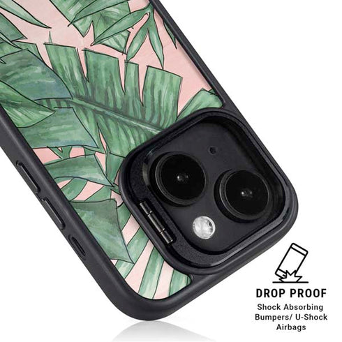Spring Palm Leaves iPhone 13 Kickstand Case