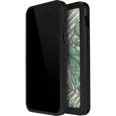Spring Palm Leaves iPhone 15 Pro Waterproof Case