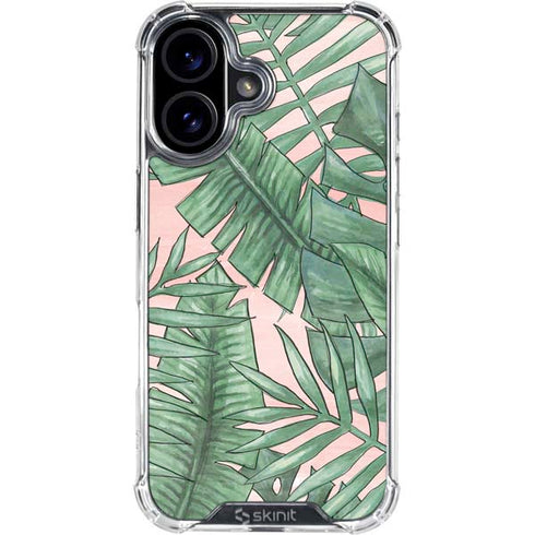 Spring Palm Leaves iPhone 16 Clear Case