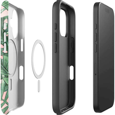 Spring Palm Leaves iPhone 16 Magsafe Impact Case