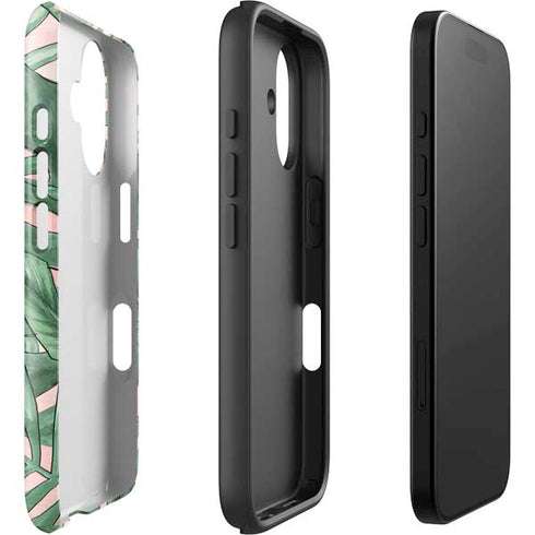 Spring Palm Leaves iPhone 16 Plus Impact Case