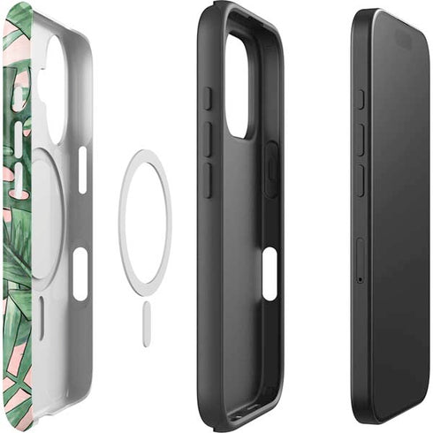 Spring Palm Leaves iPhone 16 Plus Magsafe Impact Case