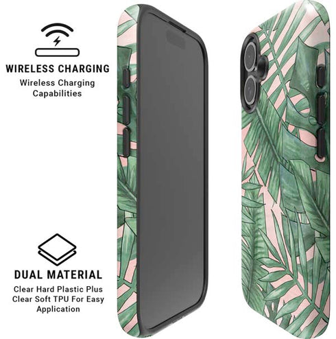 Spring Palm Leaves iPhone 16 Plus Magsafe Impact Case