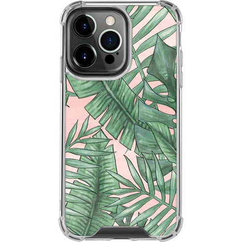 Spring Palm Leaves iPhone 16 Pro Clear Case