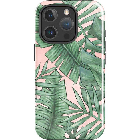Spring Palm Leaves iPhone 16 Pro Impact Case