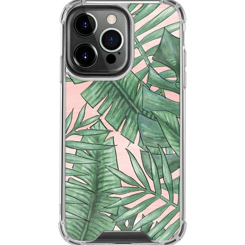 Spring Palm Leaves iPhone 16 Pro Max Clear Case