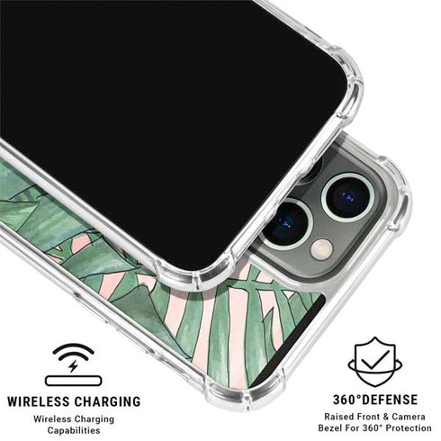 Spring Palm Leaves iPhone 16 Pro Max Clear Case