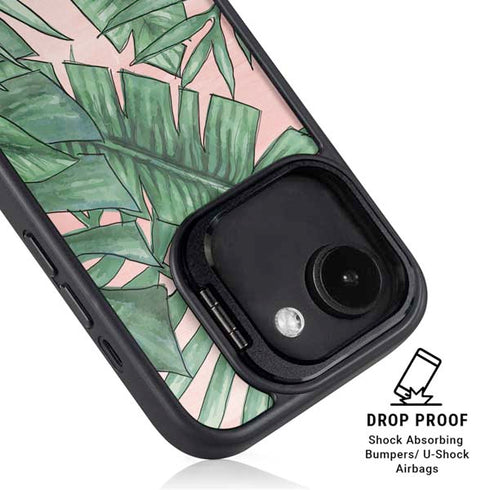 Spring Palm Leaves iPhone 16e Kickstand Case
