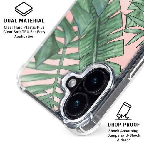 Spring Palm Leaves iPhone 17 Clear Case
