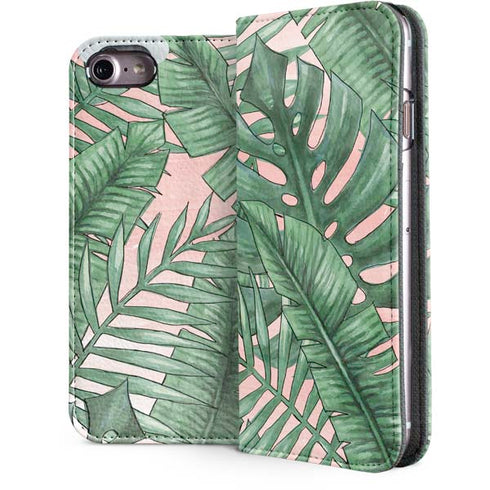 Spring Palm Leaves iPhone 7 Folio Case