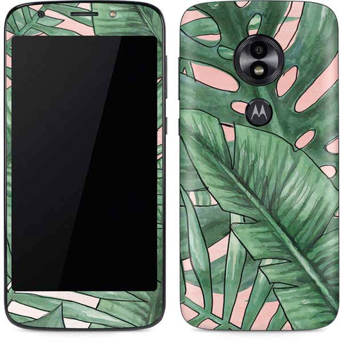 Spring Palm Leaves Moto E5 Play Skin