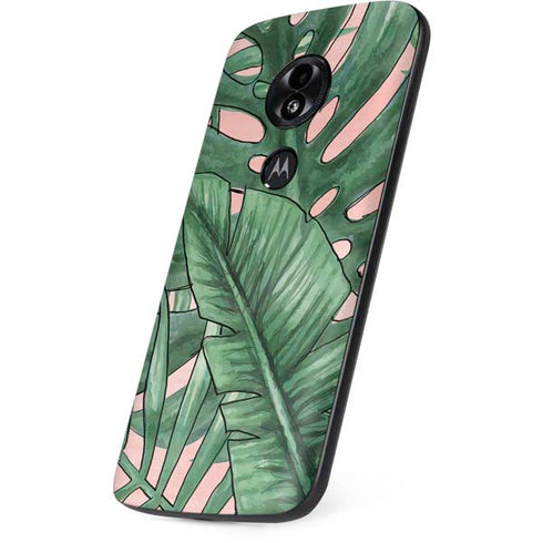 Spring Palm Leaves Moto E5 Play Skin