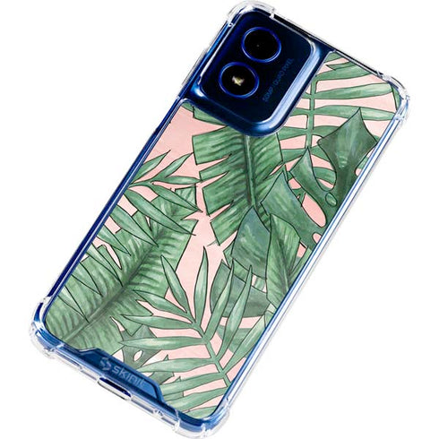 Spring Palm Leaves Moto G 5G (2024) Clear Case