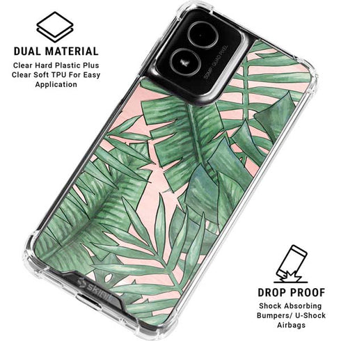 Spring Palm Leaves Moto G Power 5G (2024) Clear Case