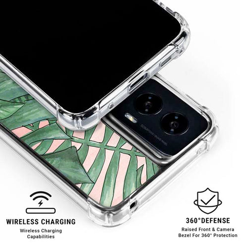 Spring Palm Leaves Moto G Power 5G (2024) Clear Case