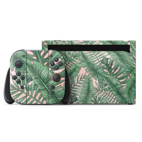 Spring Palm Leaves Nintendo Switch 2 (2025) with Joy-Con Skin