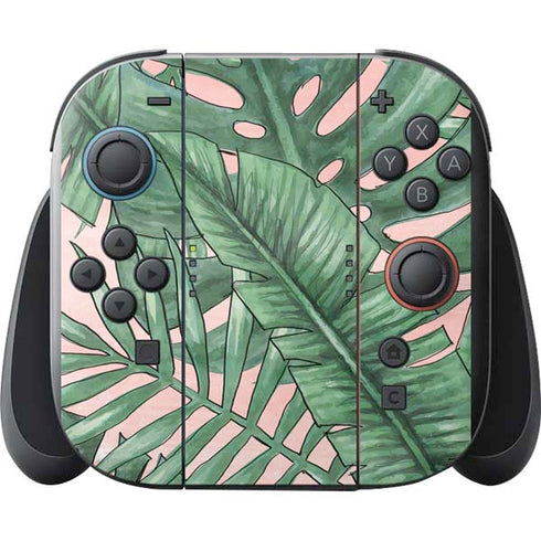 Spring Palm Leaves Nintendo Switch 2 (2025) with Joy-Con Skin