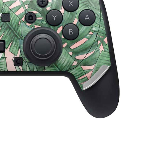 Spring Palm Leaves Nintendo Switch 2 (2025) Pro Controller Skin