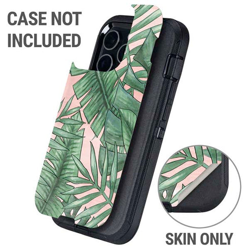 Spring Palm Leaves Otterbox Defender iPhone Skin