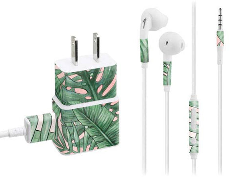 Spring Palm Leaves Phone Charger Skin