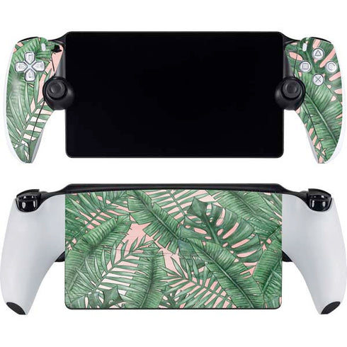 Spring Palm Leaves PlayStation Portal Remote Player Skin