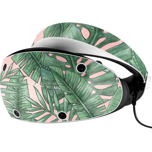 Spring Palm Leaves PlayStation VR2 Skin