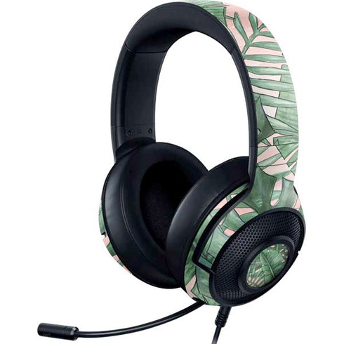 Spring Palm Leaves Razer Kraken X Skin