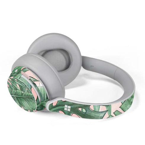 Spring Palm Leaves Surface Headphones Skin