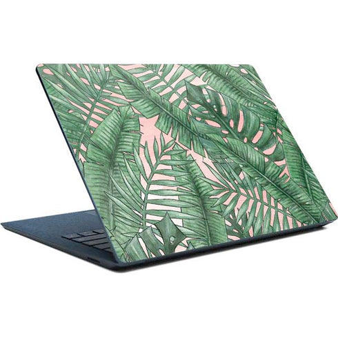 Spring Palm Leaves Surface Laptop Skin