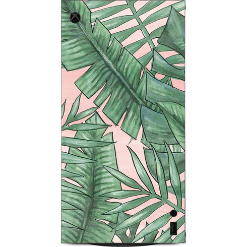 Spring Palm Leaves XBox Series X Digital Edition Console Skin