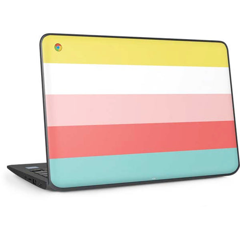 Spring Stripes HP Chromebook Skin