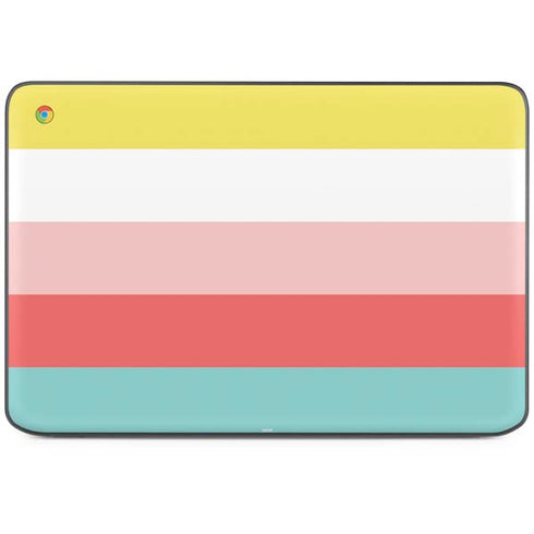 Spring Stripes HP Chromebook Skin
