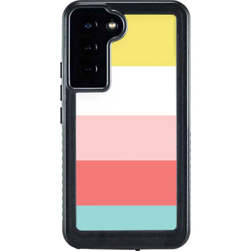 Spring Stripes Galaxy S24 Plus Waterproof Case