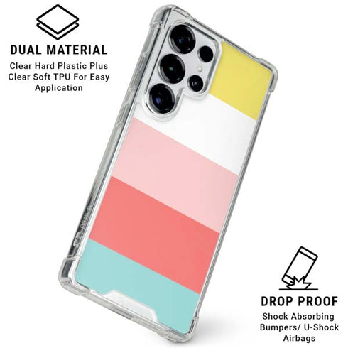 Spring Stripes Galaxy S25 Ultra Clear Case