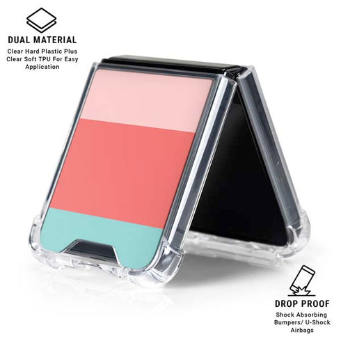 Spring Stripes Galaxy Z Flip6 Clear Case