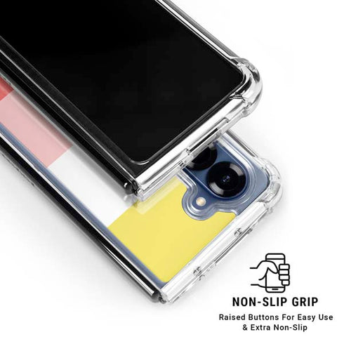 Spring Stripes Galaxy Z Fold6 Clear Case